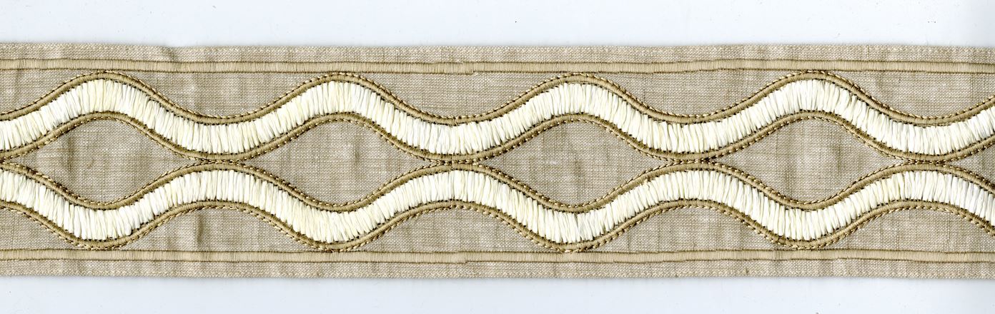 Picture of YAMUNA EMB TAPE-OATMEAL