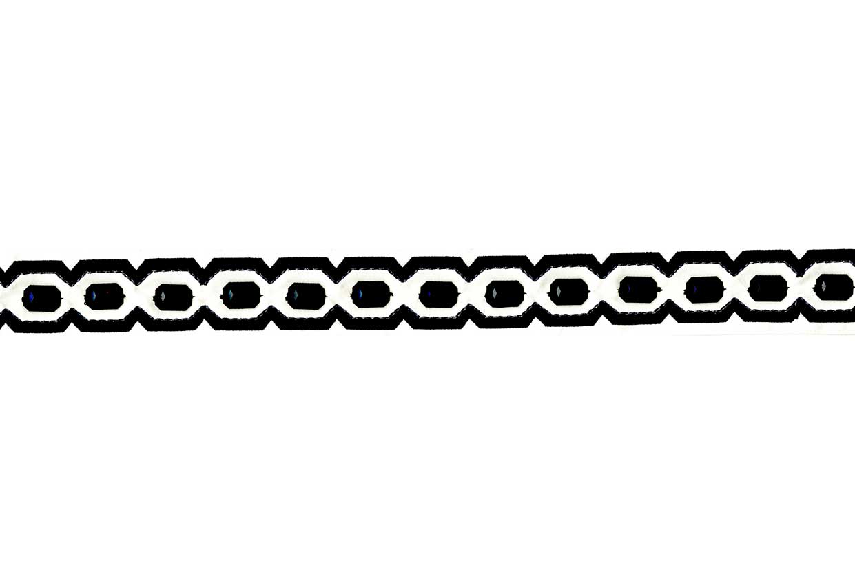 Picture of ANDREI BEADED TAPE-BLACK