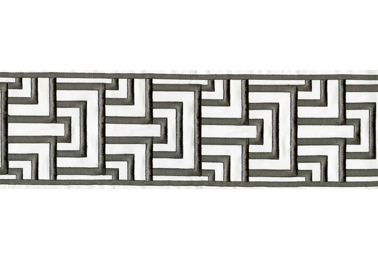 Picture of ELVIRA EMB. TAPE-CHARCOAL