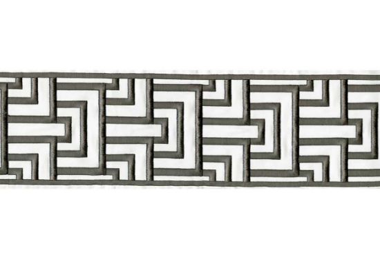 Picture of ELVIRA EMB. TAPE-CHARCOAL